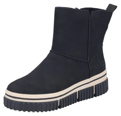 Productafbeelding van Rieker dames enkellaars, synthetisch materiaal, zwart