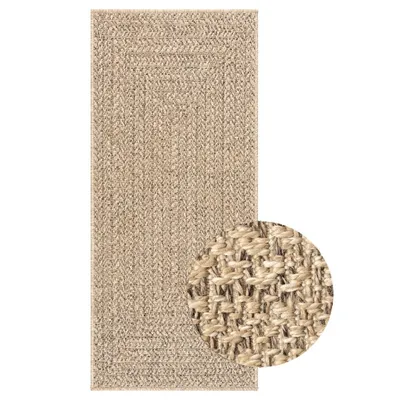 Produktbild von vidaXL Teppich ZIZUR 80x200 cm Jute-Optik Indoor und Outdoor
