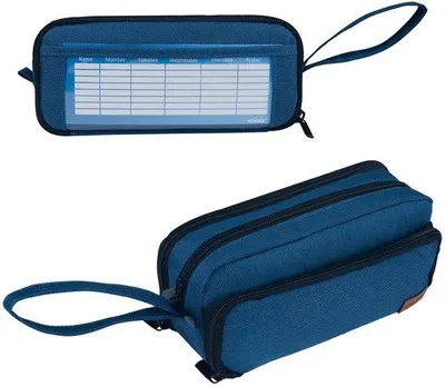 Produktbild von Dunkelblauer Canvas Etui Organizer