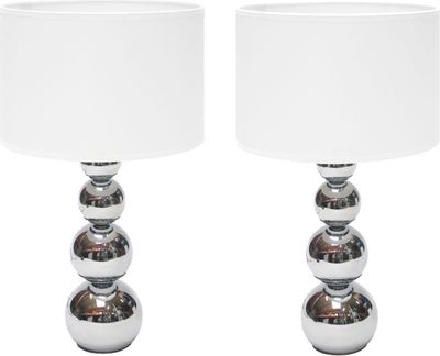 2er SET LED Tischleuchten mit Touchfunktion & 3 Stufen Dimmer - Nachttischlampen