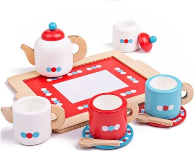 Produktbild von Bigjigs Toys Teeservice mit Tupfen