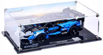 Immagine prodotto di Vetrina nera per LEGO® 42123 Technic – McLaren Senna GTR™, con retro stampato