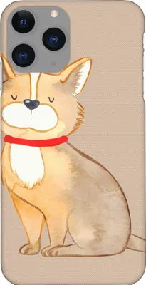 Produktbild von Mr. & Mrs. Panda Iphone 11 Pro Handyhülle Hund Glück - Hundeglück - Geschenk, Herz, Handy Case, Corgie, Liebe, Sprüche, Premium Kunststoff, Spruch