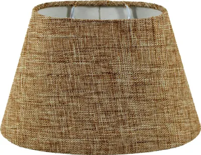 Produktbild von Lampenschirm für Tischleuchte in Oval Leinen Dunkel Beige TL 25-16-16