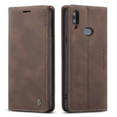 Obrázek produktu pro Galaxy A10S Pouzdro, RetroPolyuretanKožené Pouzdro, Kapsy na Karty, Magnetické Uzavírání, Pouzdro s Funkcí Stojánku pro Samsung Galaxy A10S Káva