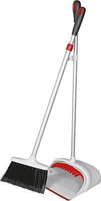 Produktbild von OXO 12125800MLNYK Good Grips Ausziehbares Kehrset bis 130cm, weiß/schwarz/rot (1 Set)