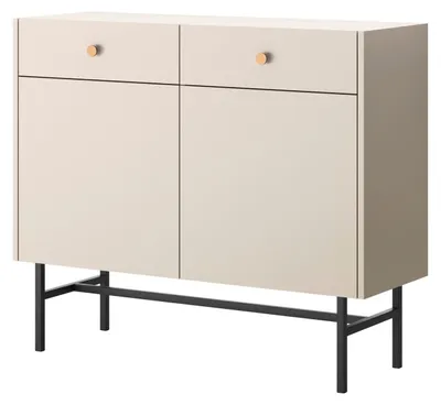 Image de Selsey Divenos - Buffet 2 portes, greige, 104 cm