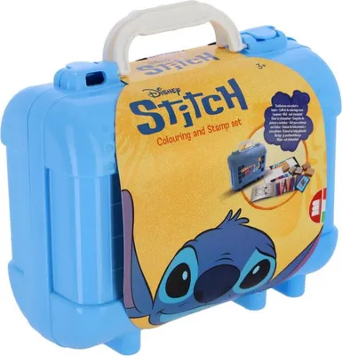 Produktbild von Stitch Farben Stempel Kofferset kreatives Spielzeug 81-teilig