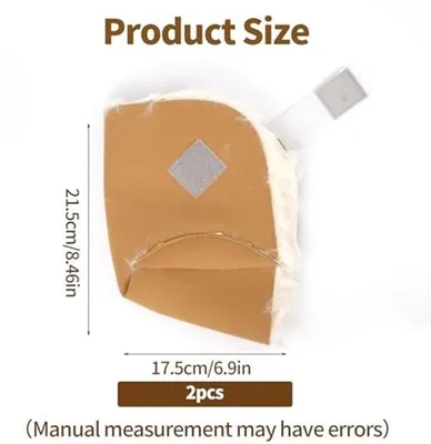 Produktbild von Füßschützer - Weiche Fußkuschel mit Verstellbarer Bande - Imitationshaarmaterial aus Baumwolle