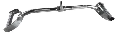 Obrázek produktu pro tiguar Lat Bar 70 cm - ocelová rukojeť na stahování lana, s kladívkem a V-úchopem - ideální pro trénink zad, bicepsů a tricepsů - pochromováno