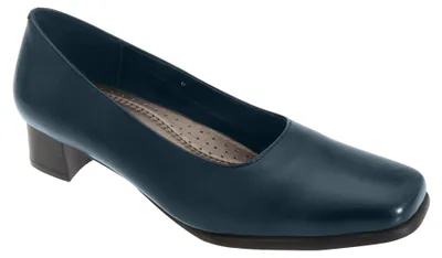 Produktbild von Comfort Plus Damen Pumps / Absatzschuhe, Leder DF484 (39 EUR) (Marineblau)