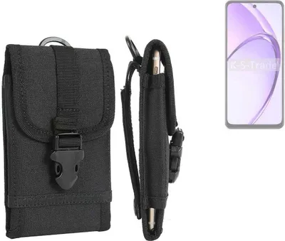 Produktbild von K-S-Trade Holster Handy Hülle kompatibel mit Oppo A3x PKD130 Holster Handytasche Gürtel Tasche Schutz Hülle Robust Outdoor schwarz