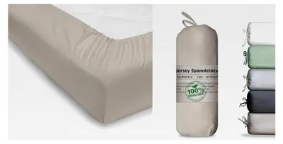 Produktbild von Baumwolle Jersey Spannbettlaken 180x200cm