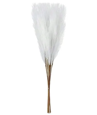 Immagine prodotto di Erba di pampa artificiale bianca 10 pezzi decorativi
