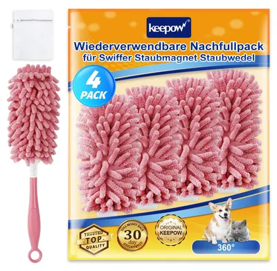Zdjęcie produktu dla 4 wielorazowe ściereczki z mikrofibry do mopu Swiffer Duster