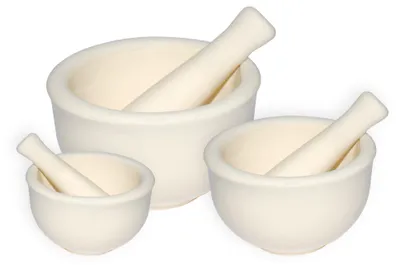 Produktbild von Sundo Mörser mit Stößel aus Porzellan 12,5 cm | fein mahlen & zerkleinern