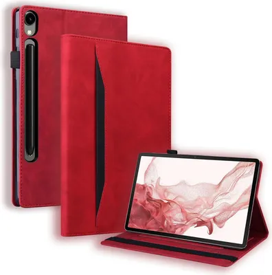 Produktbild von Mobigear Folio-Tablet-Hülle für Samsung Galaxy Tab S10 Ultra, Klapphülle - Rot