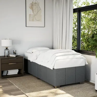 Immagine prodotto di Struttura letto grigio scuro 100x200 cm tessuto 3284812