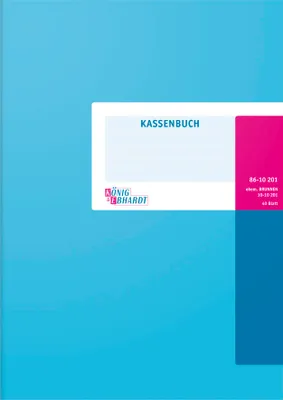 Produktbild von KÖNIG & EBHARDT Kassenbuch DIN A4 40 Blatt