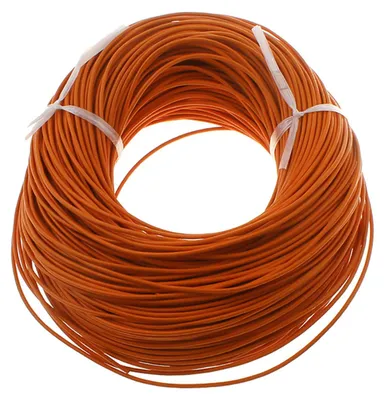 10m Lederband orange