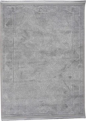 Produktbild von Teppich - Silberfarben - 80 x 150 cm - Vintagemuster