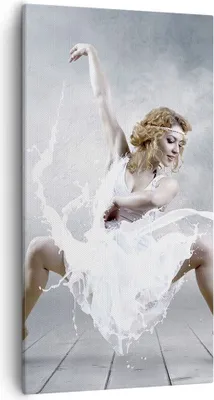Produktbild von Bild auf Leinwand - Leinwandbild - Frau Tänzerin Ballett - 55x100cm - Wand Bild - Wanddeko - Leinwanddruck - Bilder - Kunstdruck - Wanddekoration - Leinwand bilder - Wandkunst - PA55x100-2665