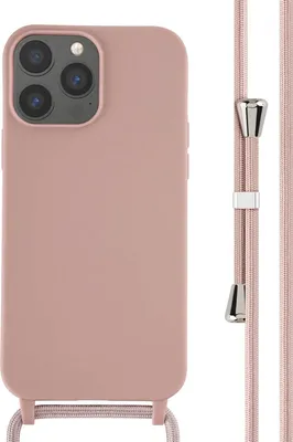 Zdjęcie produktu dla imoshion Silikonowe etui ze sznurkiem do Apple iPhone 13 Pro Max - Piaskowy róż