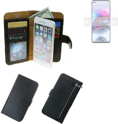 Produktbild von K-S-Trade Schutz Hülle kompatibel mit Motorola Edge S Klapphülle Case Phone cover Slim Handytasche Handy Hülle schwarz aus Kunstleder (1 Stk)
