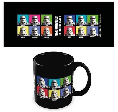 Produktbild von Star Wars Tasse  Expression Of Stormtrooper schwarz Standard