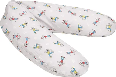 Produktbild von pic Bear Stillkissen Classic Schwangerschaftskissen aus 100% Baumwolle mit EPS 190 cm Dessin: Ed und Edda Sterne grau