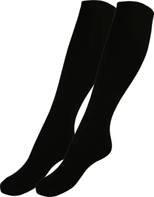 Produktbild von Tobeni 2 Paar Stützstrümpfe Kniestrümpfe mit Wolle für Damen und Herren, Farbe:Schwarz, Grösse:35-38