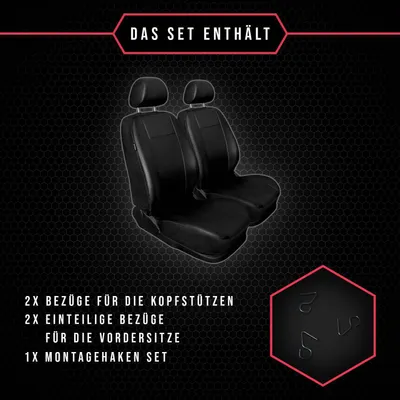Zdjęcie produktu dla Autositzbezüge Universal Schonbezüge PKW Auto Set 1+1 Vorne für Alfa Romeo 156