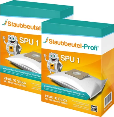 Produktbild von 20 Staubsaugerbeutel SP08 passend für Bomann BS 9019 CB kompatibel mit Swirl Y98 Y298