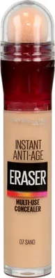 Produktbild von Maybelline Instant Anti Age Eraser 07 Sand, Licht, Mittel, 6,8 ml, Warm, Hautalterung, Mischhaut, trockene Haut, normale Haut, ölige Haut, Universalhülle, Sehr trockene..., Anti-Aging, Antiaugenringe, Anti-Müdigkeit, Feuchtigkeitsspendend, Sand
