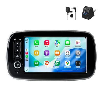 Produktbild von Android Autoradio 8 Zoll 64 GB für Smart 453 Fortwo/Forfour (2015–2020) mit CarPlay & Android Auto Navigation & Bluetooth