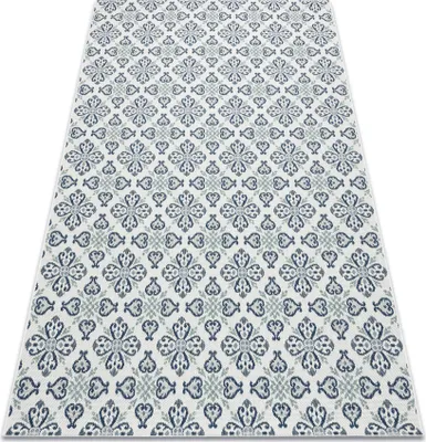 Produktbild von Teppich COLOR 19246/969 SISAL Blumen Weiß Weiß 140x200 cm