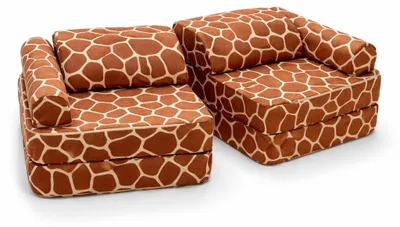 Produktbild von Modularer Kindersessel mit Giraffenmuster