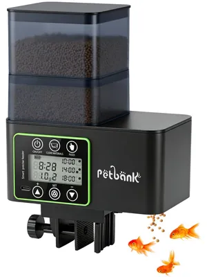 Aquarium-Futterautomat, 230/510 ml, Timer, USB, LCD