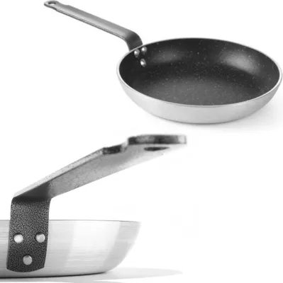 Immagine prodotto di Padella in alluminio con rivestimento antiaderente marmorizzato ø 390 mm - Hendi 627655