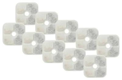 Produktbild von vhbw 10x Filter kompatibel mit Catit PIXI Trinkbrunnen für Katzen, Hunde - Filterelement