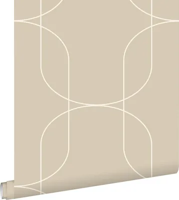 Productafbeelding van ESTAhome behang geometrische vormen beige 50 x 900 cm