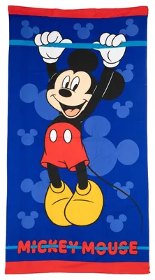 Produktbild von Disney Mickey Mouse Kinder Badehandtuch – Weiches & saugstarkes Strandtuch 70x140 cm