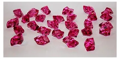 Produktbild von 40 Diamanten Streuteile Dekosteine 2,5 x 2,1 cm (Fuchsia)