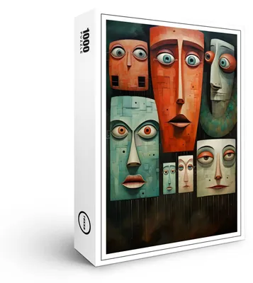 Produktbild von raxxa Premium-Puzzle "Whimsical Alarmed 2", 1000 Teile