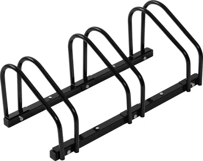 Produktbild von Fahrradständer aus Metall für Boden und Wand | Schwarz | 70,5x32x27cm