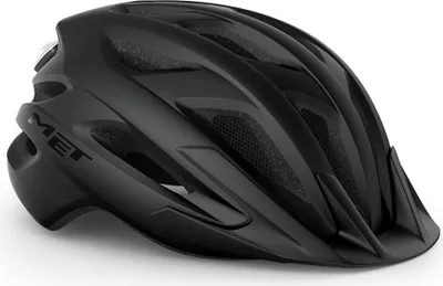 Casque Vélo MET Crossover MIPS - Blanc Mat XL - Visière Amovible, Lumière LED Intégrée, Réglage Facile
