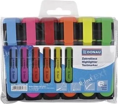 Obrázek produktu pro Zvýrazňovač D-text 6ks mix barevné pouzdro