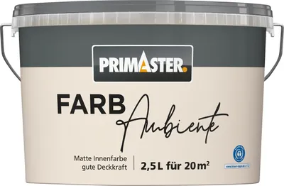 Produktbild von Primaster Farbambiente Wandfarbe matt sand 2,5 L