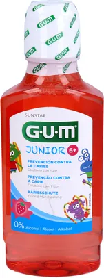 Produktbild von GUM Junior Mundspülung Erdbeere ab 6 Jahren, 300 ml LOE