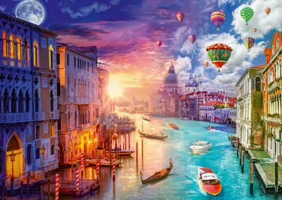 Image de SCHMIDT Puzzle Jour et nuit : Venise 1000 pièces